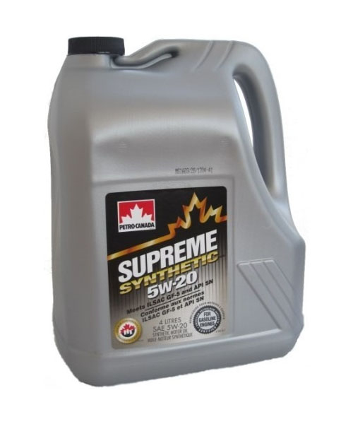 Масло моторное PETRO-CANADA Supreme Synthetic 5W-20 4л, Масла моторные